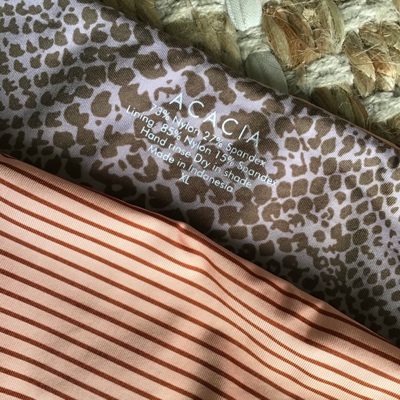 ACACIA Apricot Stripe Waikoloa Bottom XL - Picture 3 of 6